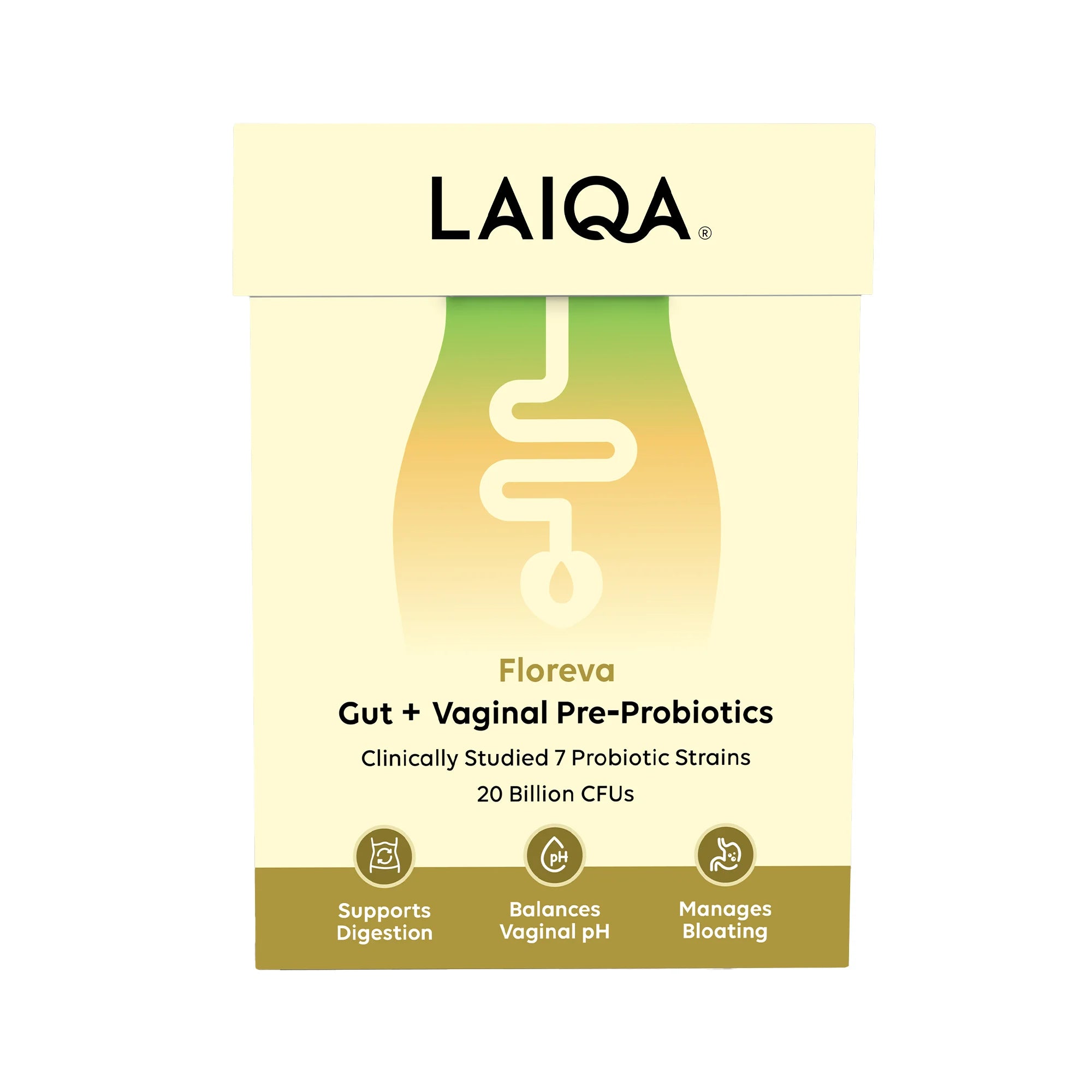 Laiqa Pre + Probiotic Mouth Melt | Peach Lemon | 15 Sachets