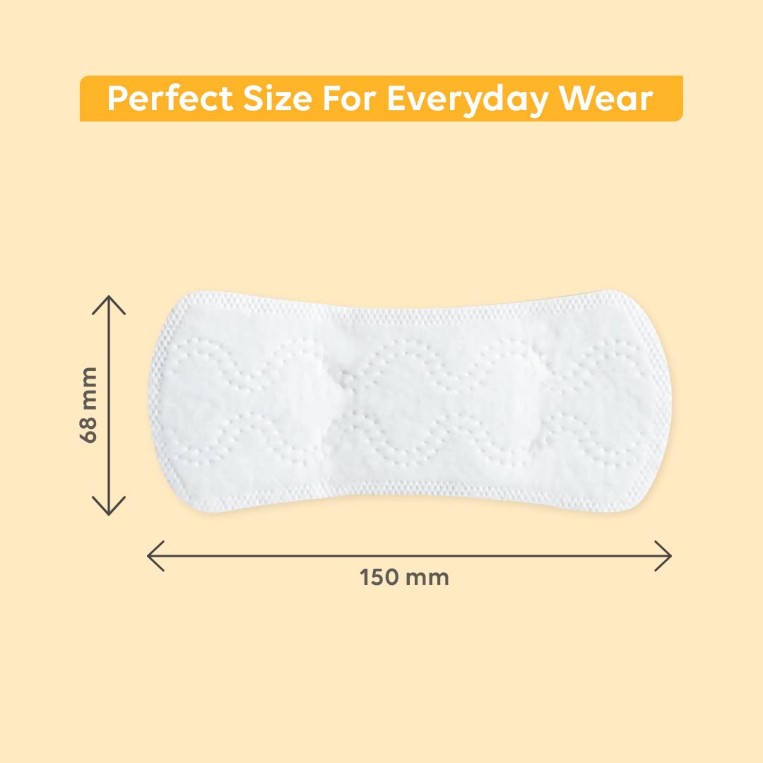 LAIQA Sanitary Pads Combo Pack - 15 Heavy Flow Pads & 40 Panty Liners