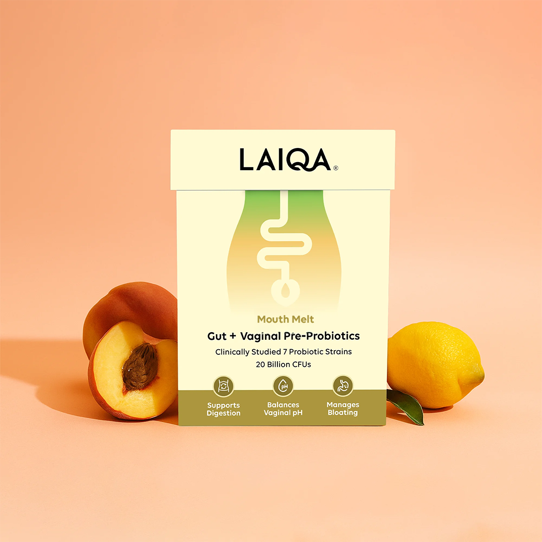 Laiqa Pre + Probiotic Mouth Melt | Peach Lemon | 15 Sachets