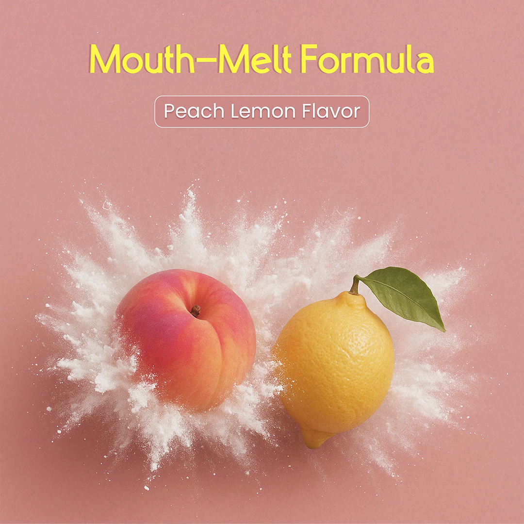 Laiqa Pre + Probiotic Mouth Melt | Peach Lemon | 15 Sachets