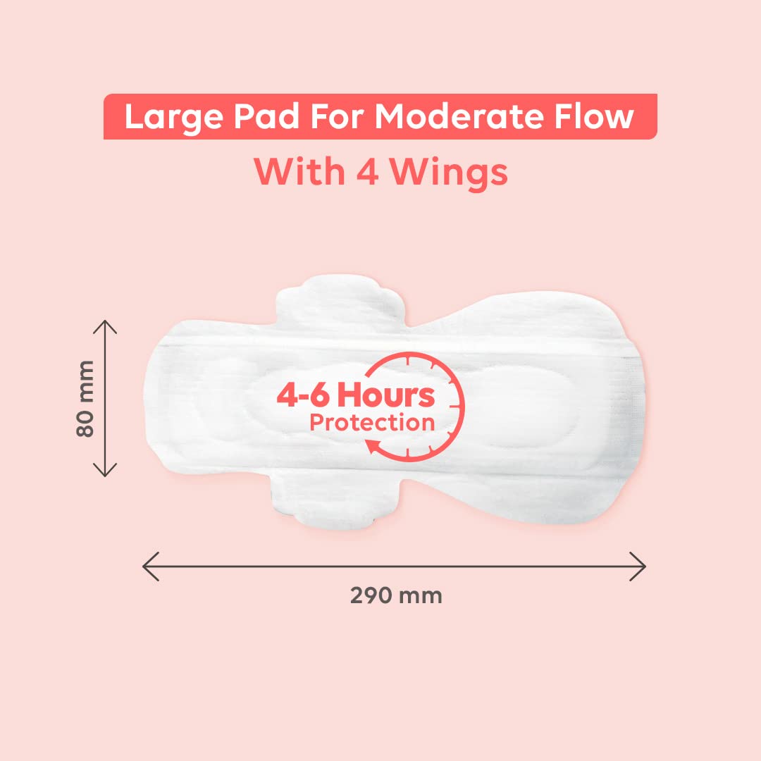 Period Care Rash-Free Ultra Soft Combo Pack Large Size Pad with Pantyliners