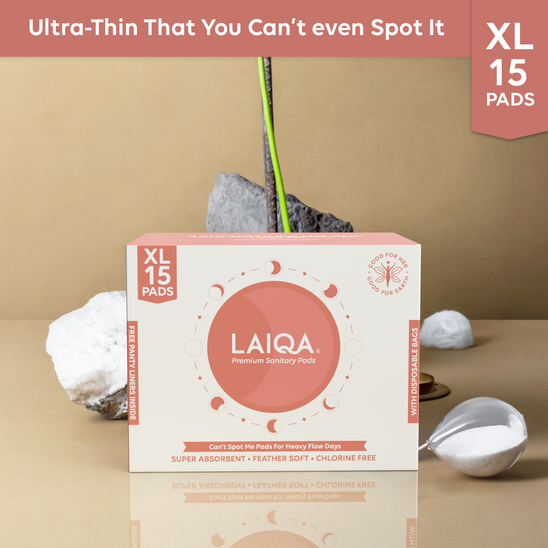 Buy Heavy Flow Sanitary Pads with Free 3 Panty Liners | LAIQA