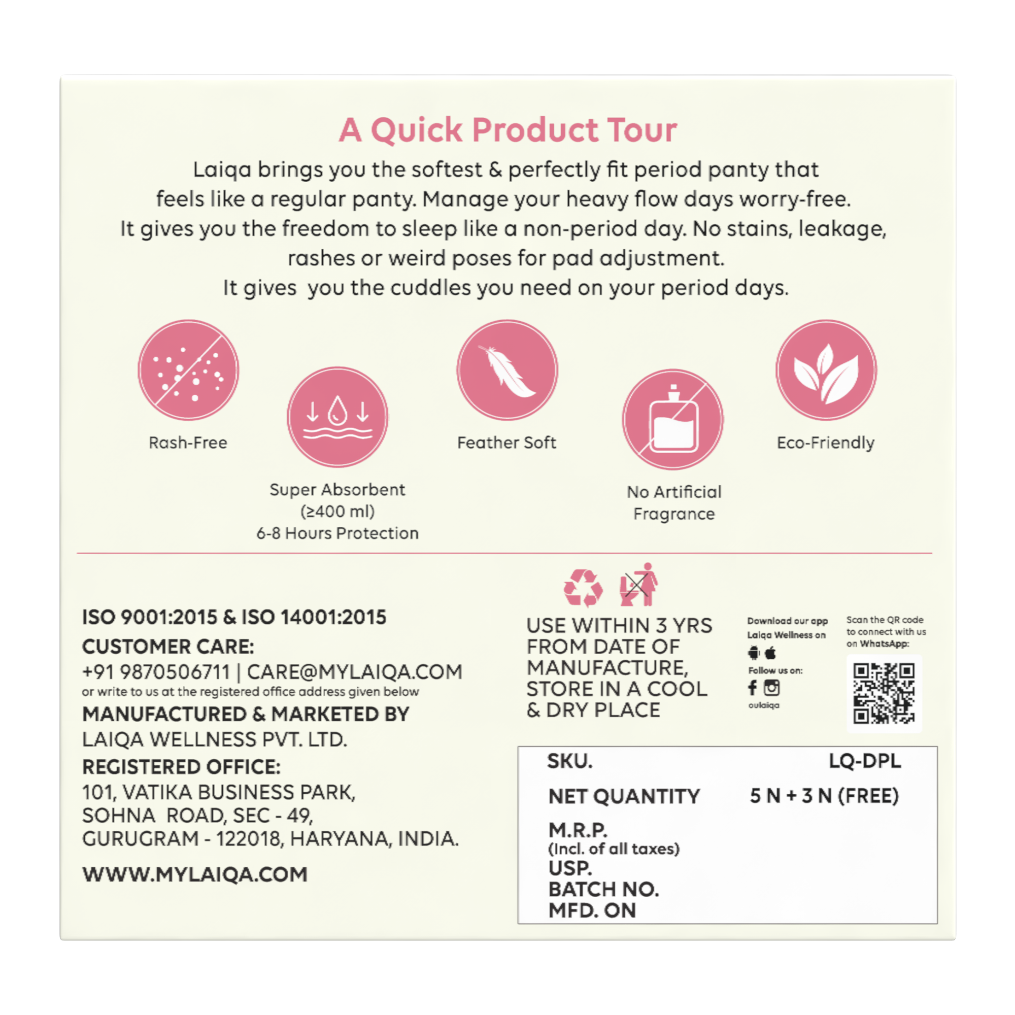 Period Care Rash-Free Disposable Period Panty