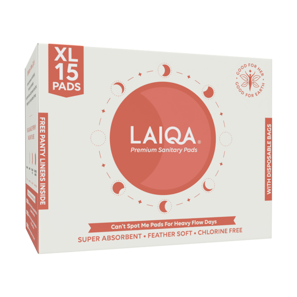 Buy Heavy Flow Sanitary Pads with Free 3 Panty Liners | LAIQA