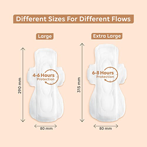 Period Care Pack - 15 Moderate Flow, 15 Heavy Flow Sanitary Pads with 40 Panty Liners