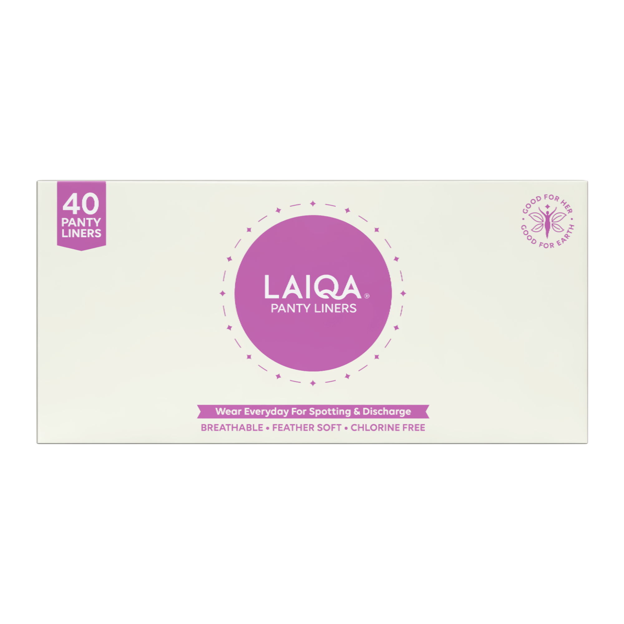 Ultra-Thin Panty Liners - Pack of 40 Panty Liners