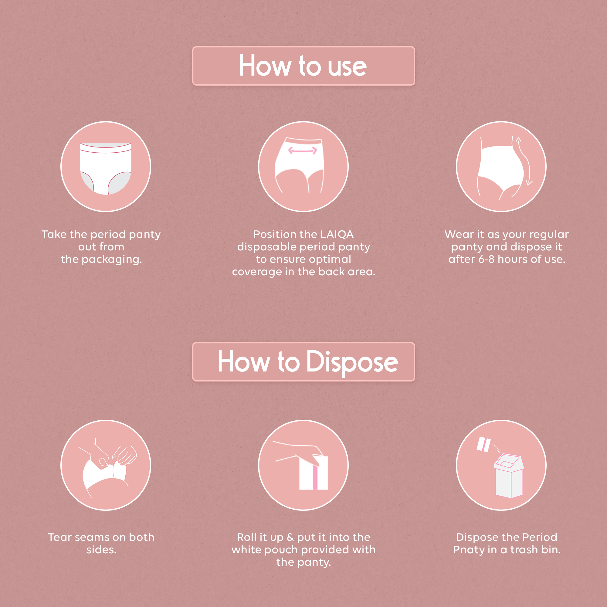Period Care Rash-Free Disposable Period Panty