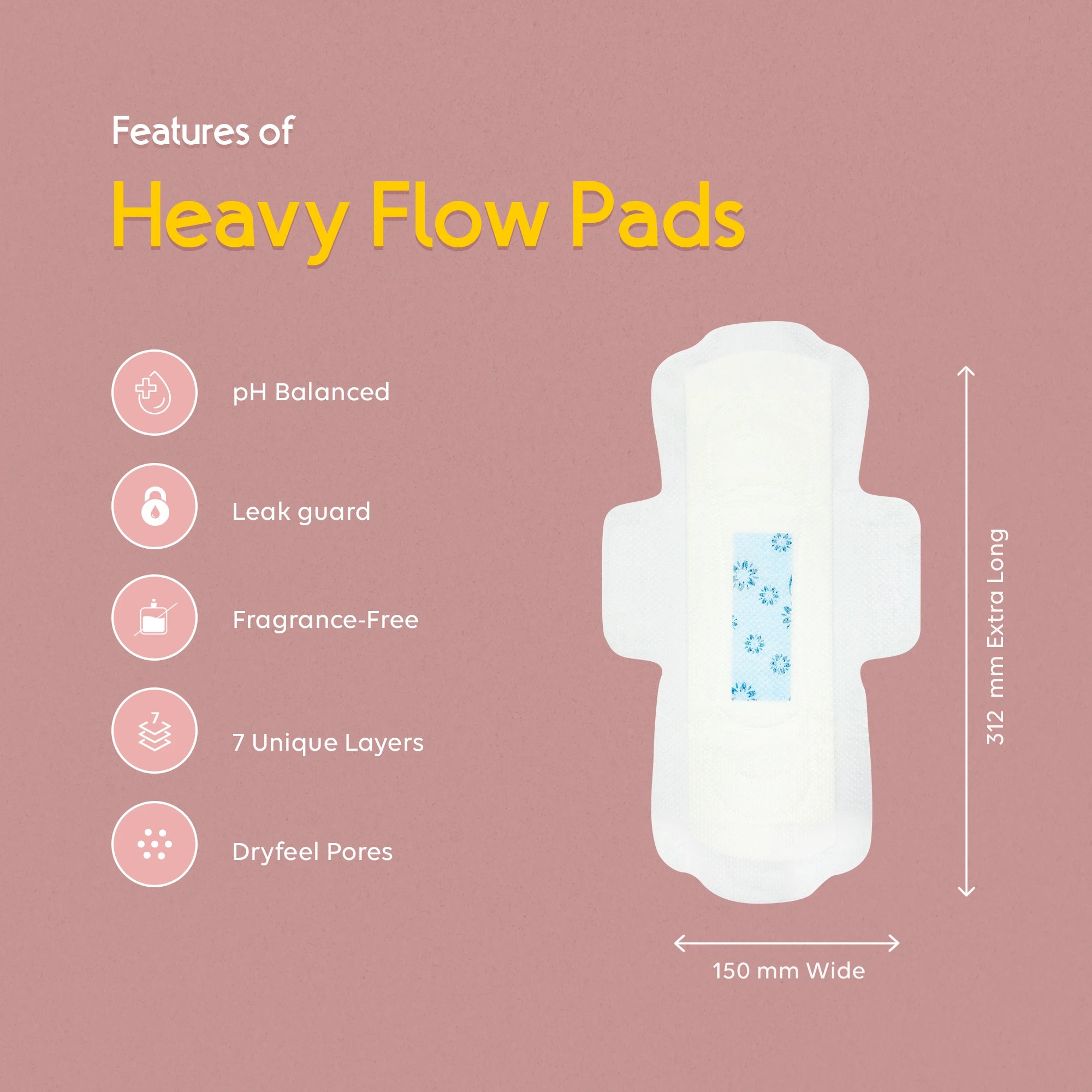 15 Heavy Flow Sanitary Pads with 3 Free Panty Liners.