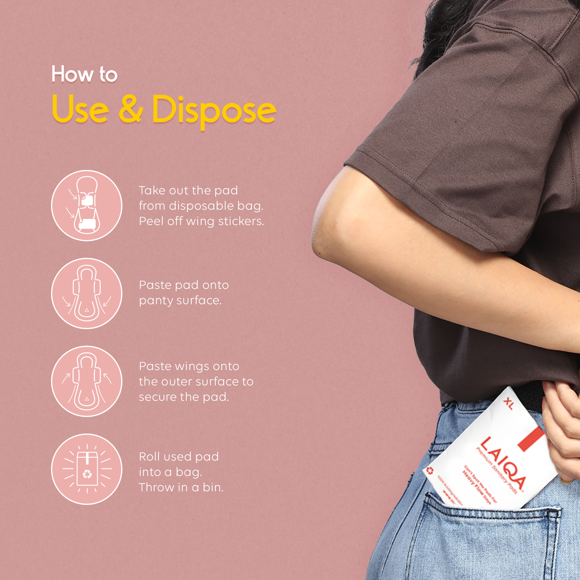 15 Heavy Flow Sanitary Pads with 3 Free Panty Liners.
