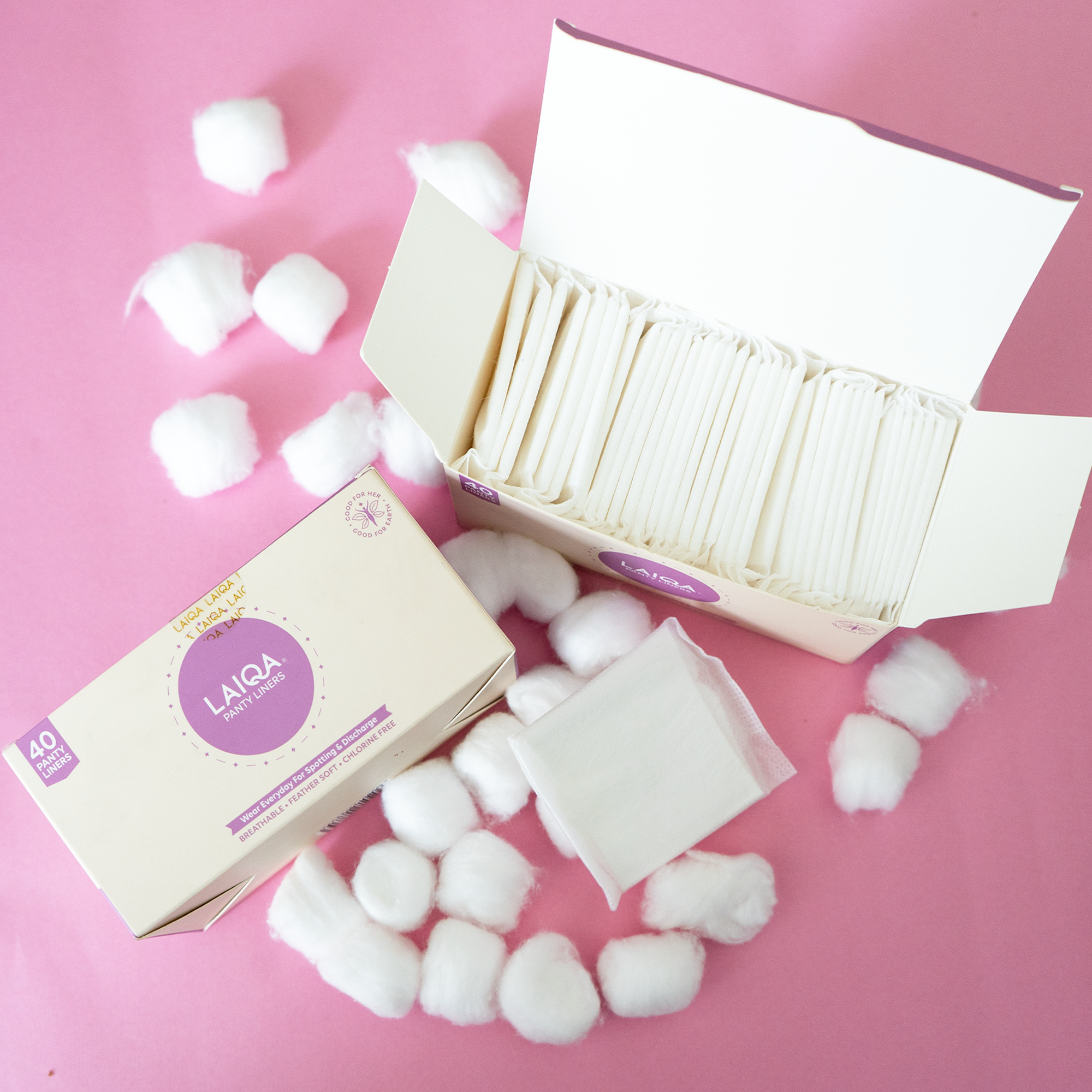 Ultra-Thin Panty Liners - Pack of 40 Panty Liners