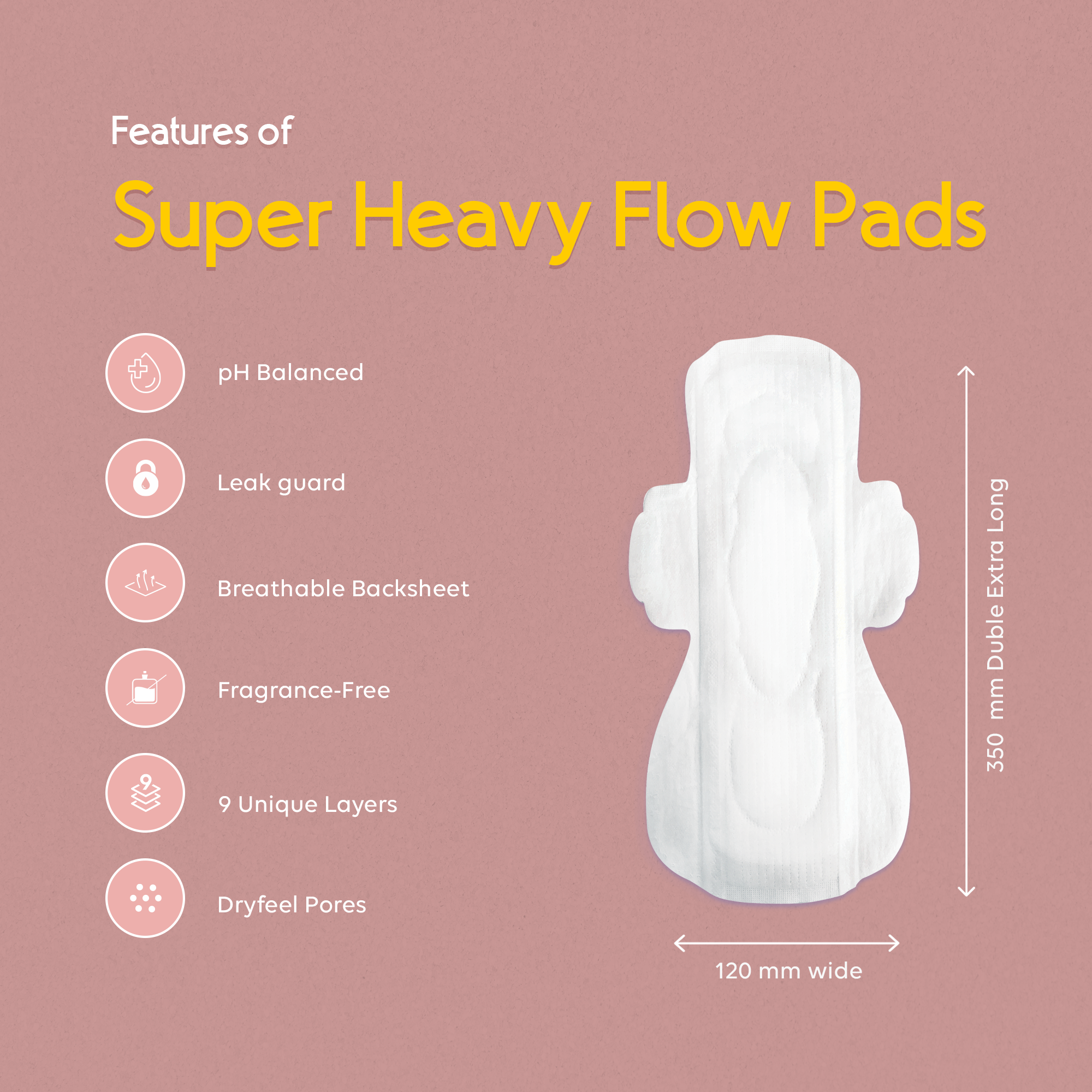 10 Double Extra Large Plus Pads with 3 Free Panty Liners